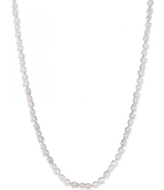 【送料無料】 ジバンシー レディース ネックレス・チョーカー アクセサリー Crystal Collar Necklace Silver/Crystal