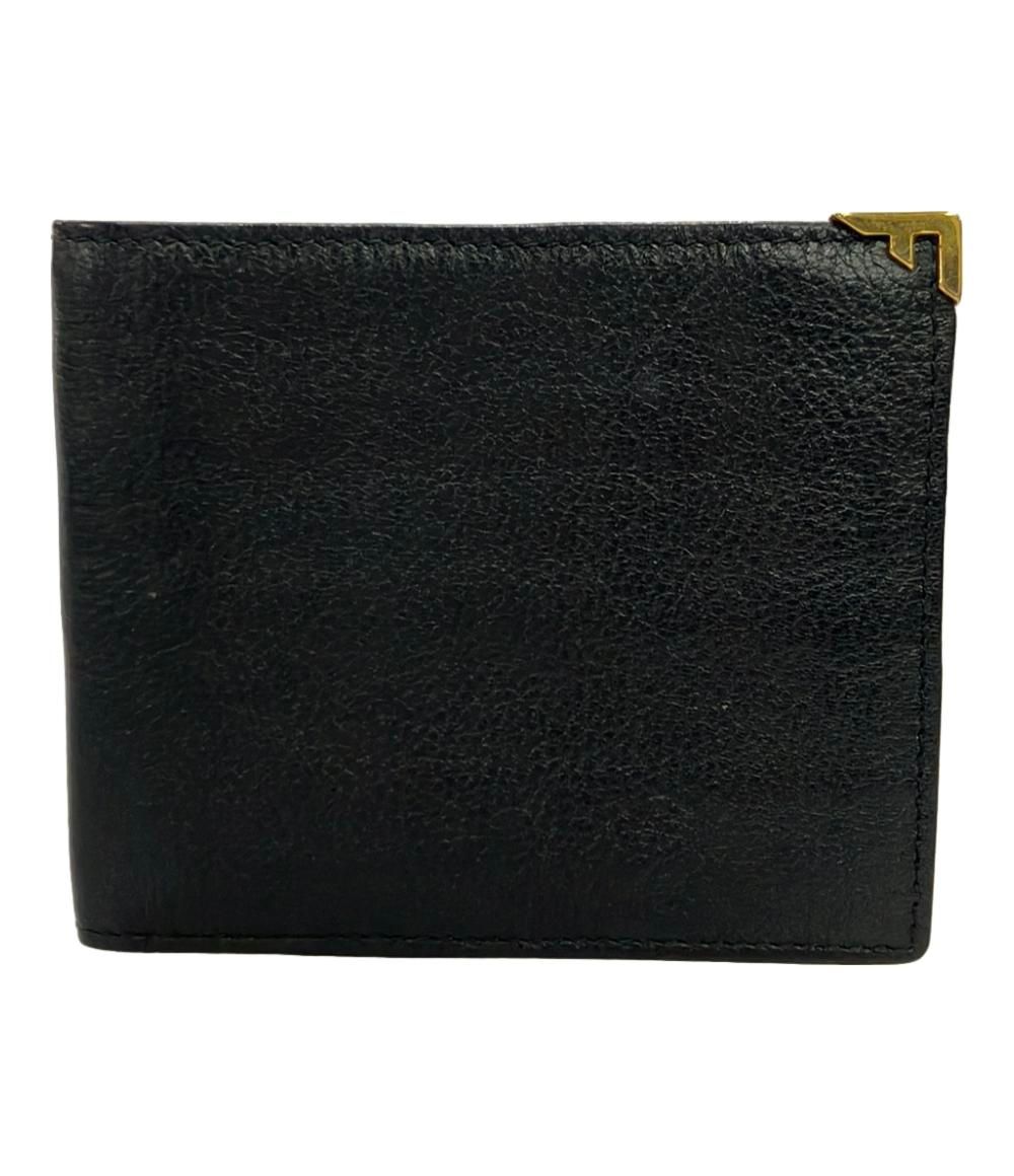 サルヴァトーレフェラガモ 二つ折り財布 レザー クリアポケット付き 225659 メンズ Salvatore Ferragamo