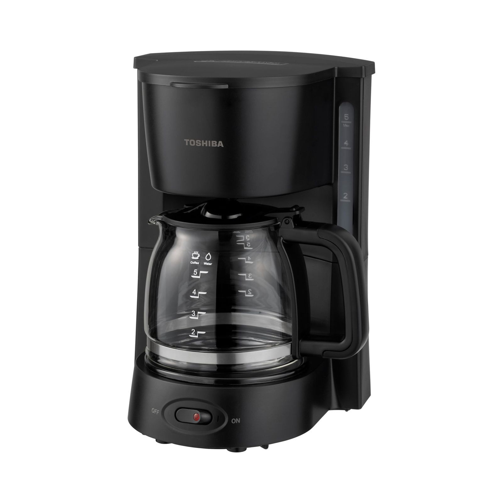 TOSHIBA 東芝 コーヒーメーカー HCD-5B K 紙フィルター不要 シャワードリップタイプ フリターレス ブラック