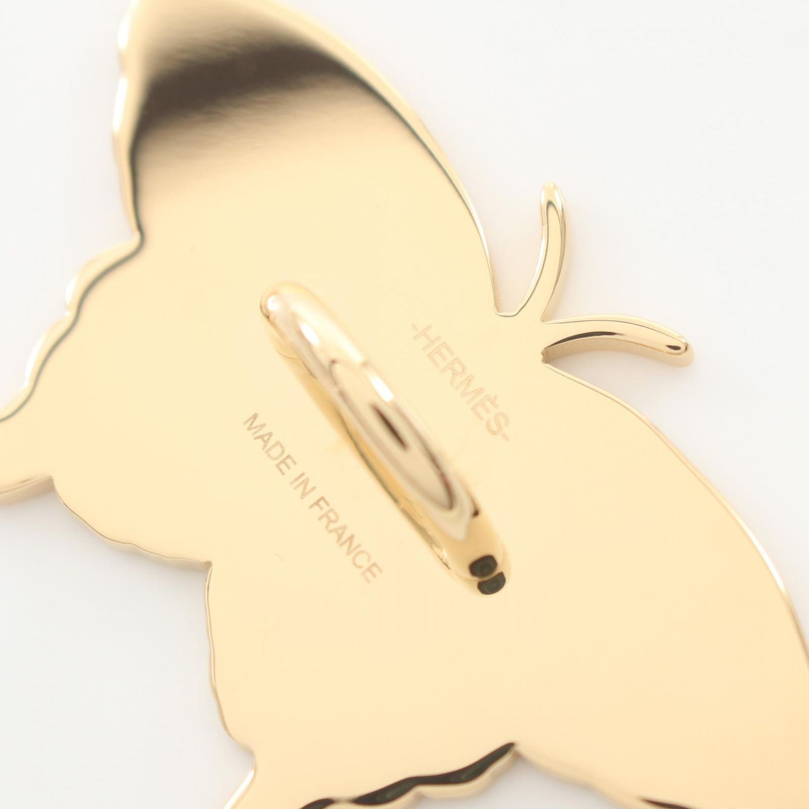 本日迄の出品　格安　エルメス　スカーフリング　パピヨン　ツイリーリング スカーフリング 《パピヨン》 - グレー | Hermès - エルメス