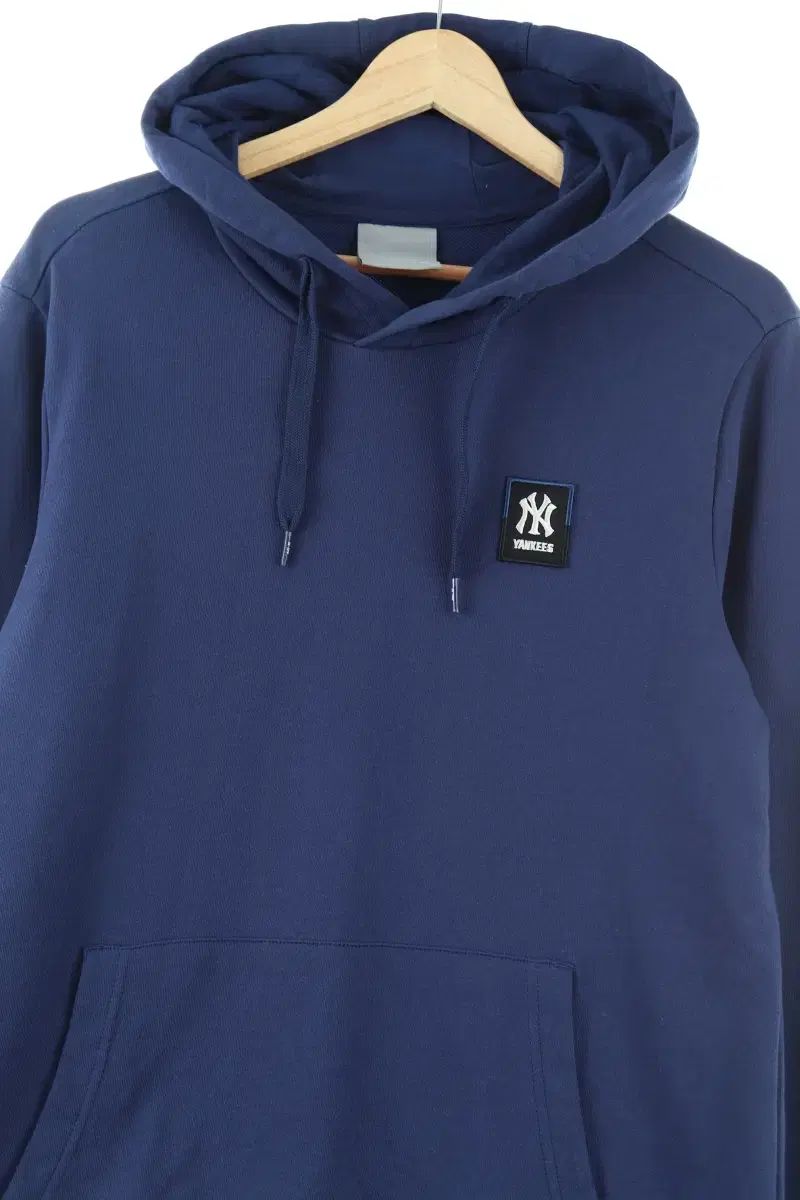 （ L ） MLB フード付きTシャツ ヤンキース ブルー- F8C3