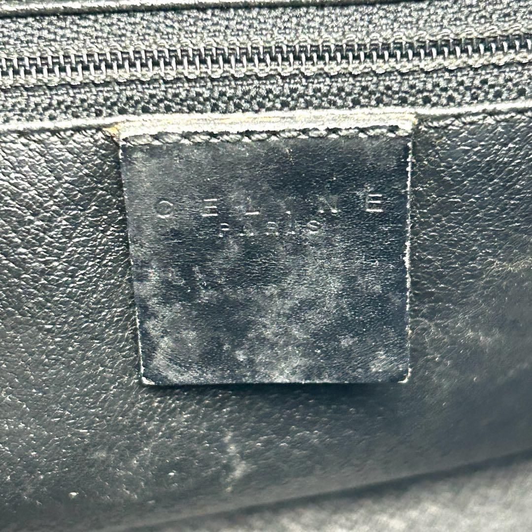 良品 562 セリーヌ ワンショルダーバッグ マカダム ブラック PVC