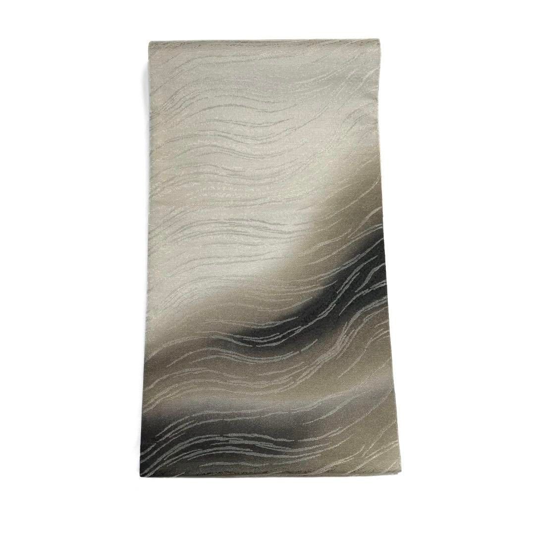 袋帯 銀通し 流水 グラデーション 着物 092a d