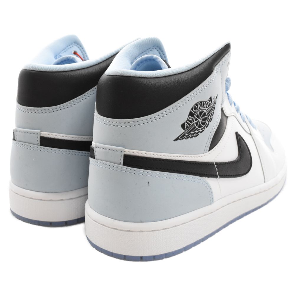 NIKE (ナイキ) AIR JORDAN 1 MID Ice Blue Nubuck エアジョーダン1ミッド アイスブルーヌバック  ミドルカットスニーカーシューズ ホワイト/ライトブルーUS11 DV1308-104 - メルカリ