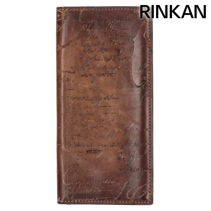 ベルルッティ セコイヤ カリグラフィ二つ折りレザー長財布 メンズ