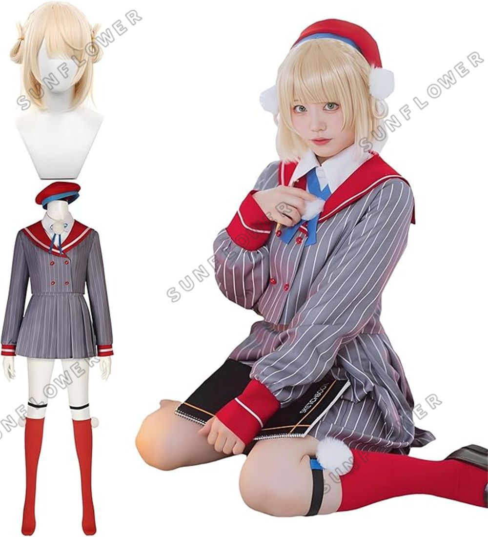ホロライブ コスプレ ウィッグ付き 時雨羽衣 コスプレ衣装 大人用 仮装 バーチャルライバ VTuber Cosplay コスチューム ハロウィン クリスマス 仮装 舞台変装 演出服 イベント パーティー 文化祭 学園祭 ステージ服 忘年会 撮影 遊園会