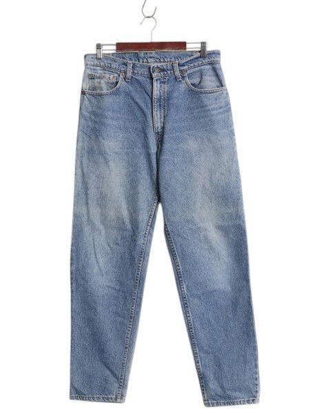 なクーポン配布中! 80s リーバイス 550 テーパード デニム パンツ 実寸 33 31 古着 ヴィンテージ リラックス フィット ジーンズ ジーパン ヒゲ アタリ