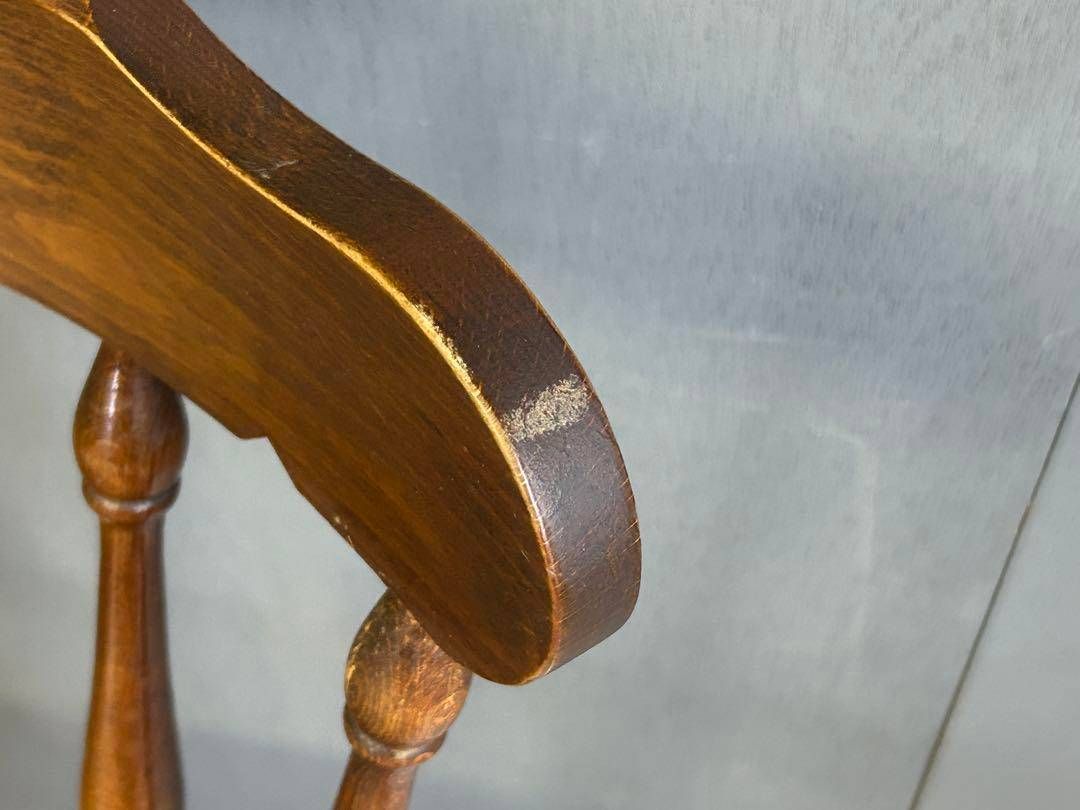 ③ 飛騨産業 キツツキマーク 初期ロゴ スポークチェア ヴィンテージ IZ