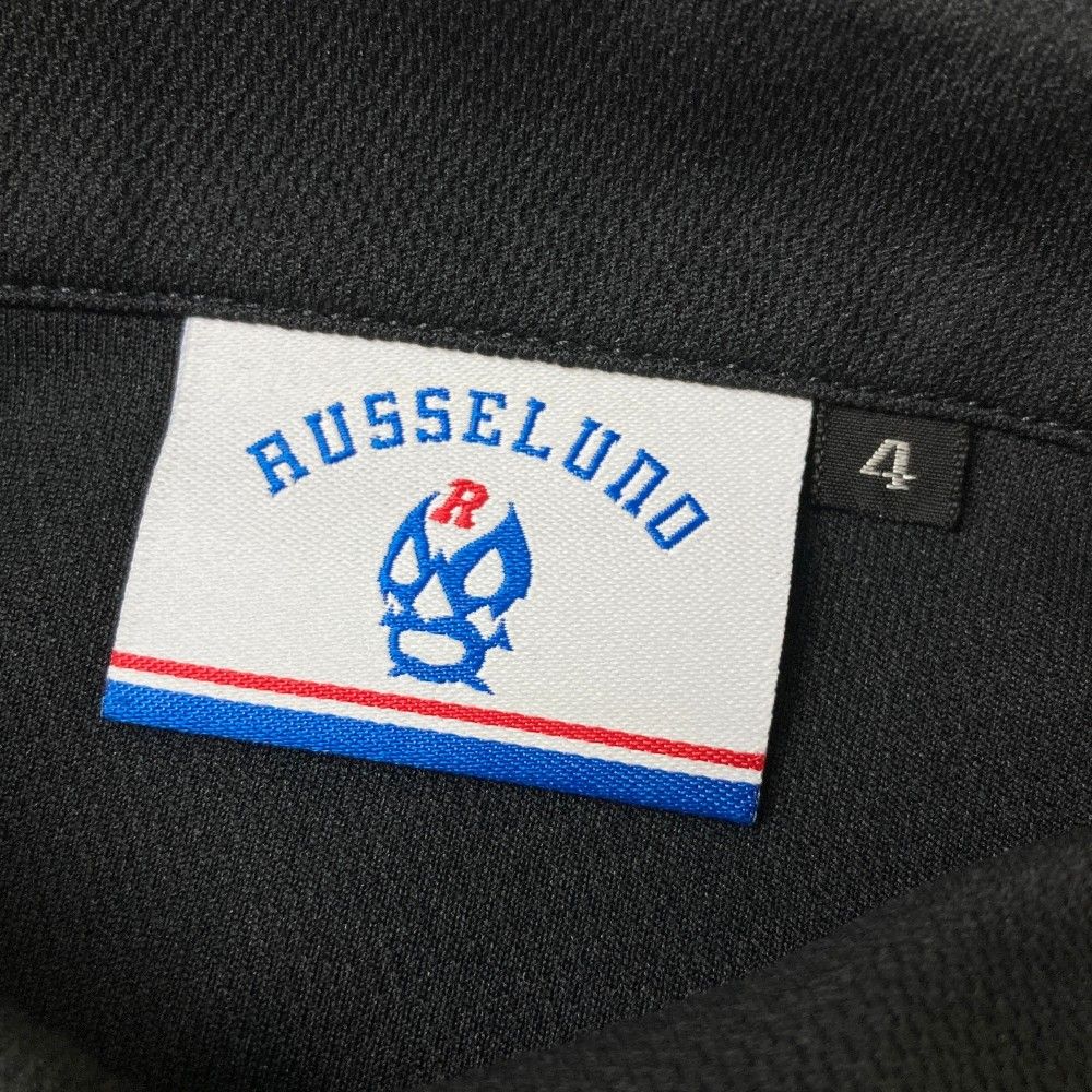 サイズ：4 RUSSELUNO ラッセルノ 半袖ポロシャツ ルチャ ボタン