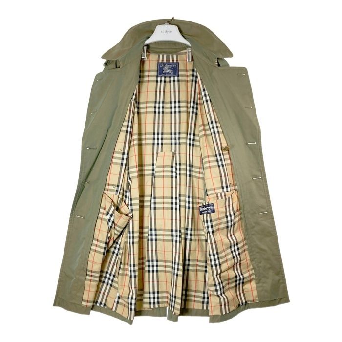 美品✨ 英国製  バーバリー トレンチコート ノバチェック ベージュ BURBERRY LONDON トレンチコート ベージュ ノバチェック 英国製