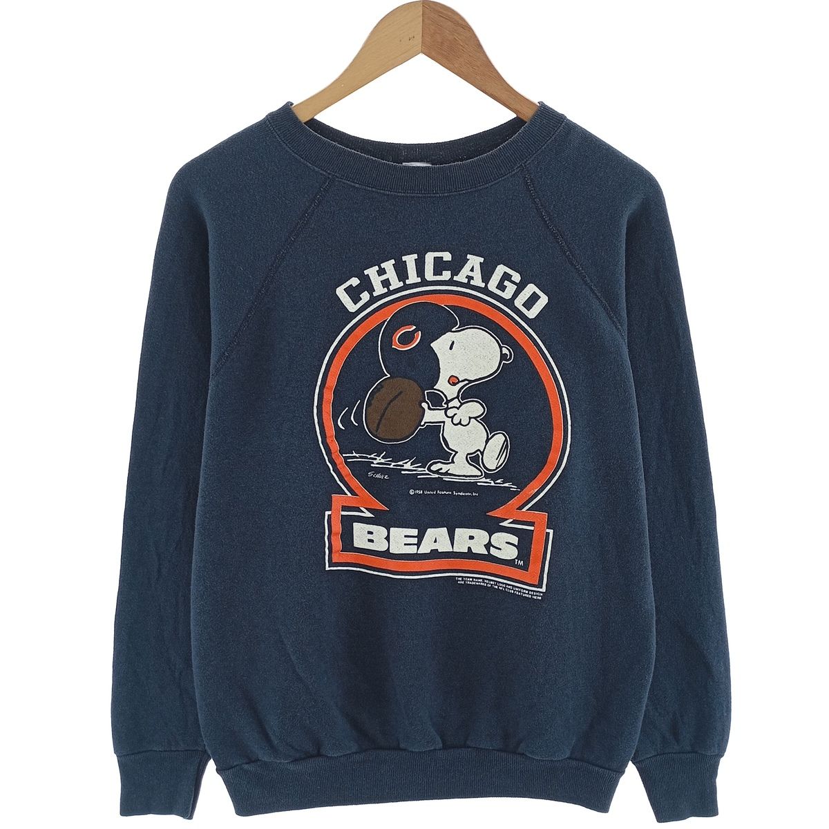 古着 80年代 アルテックス ARTEX SNOOPY スヌーピー NFL CHICAGO BEARS シカゴベアーズ キャラクタースウェットシャツ/eaa403870