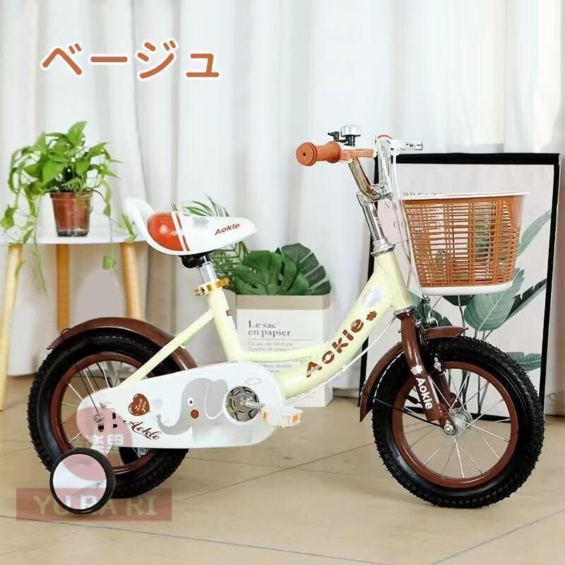 補助輪付 カゴ付き