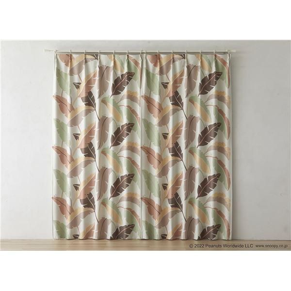 スヌーピーカーテン スミノエ 100×135 ドレープ 遮光 2つ山 1.5倍 スヌーピーカーテン スミノエ 100×135 ドレープ 遮光 2つ山 1.5倍
