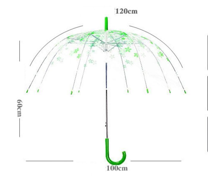 1本の桜柄プリント傘 - キュートなスタイル 防水 手動開閉 8本骨スチールフレーム プラスチック製キャノピー＆ハンドル 鉄製シャフト 雨天や晴天の屋外使用に最適 xzzhang 163