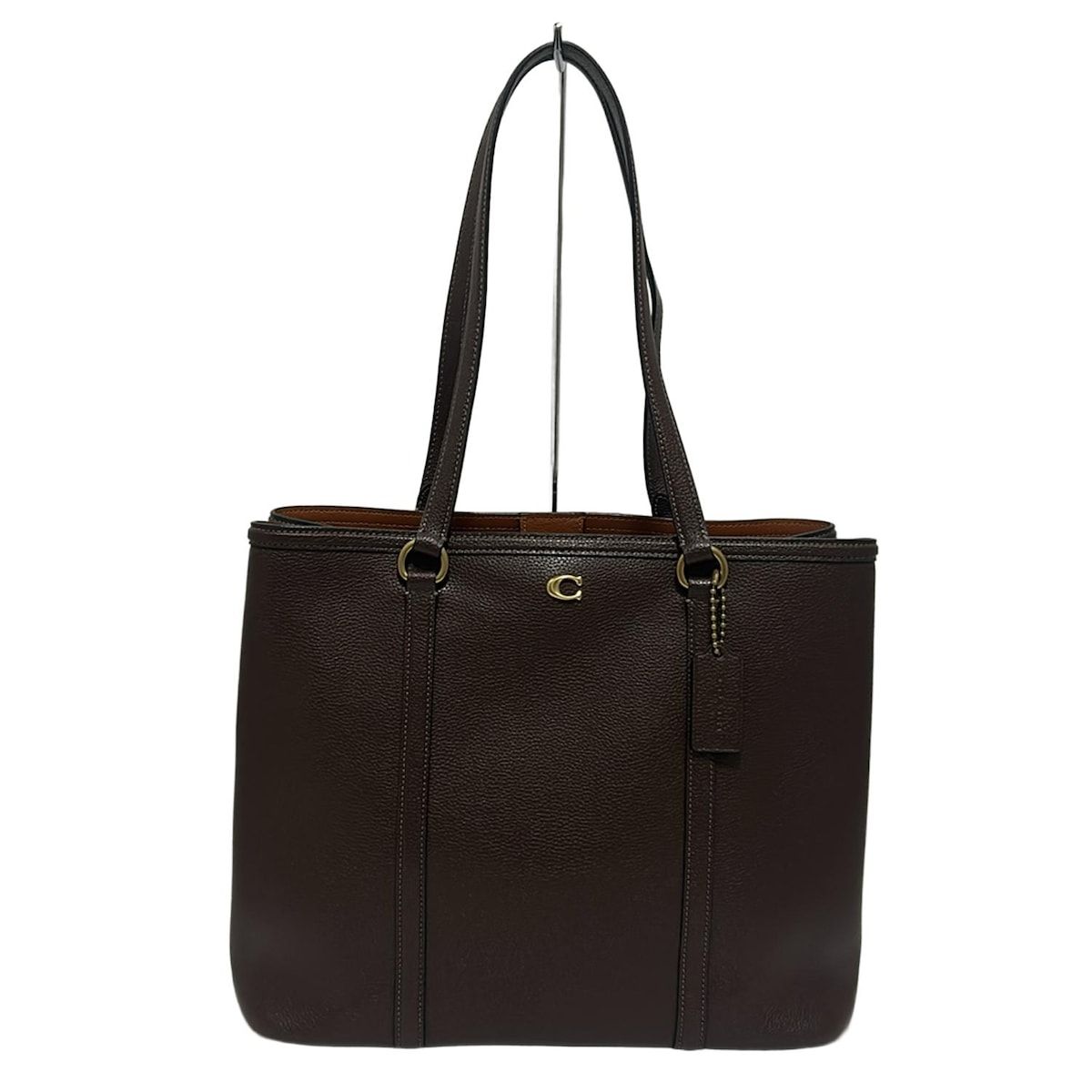 COACH コーチ トートバッグ - CU056 ダークブラウン レザー