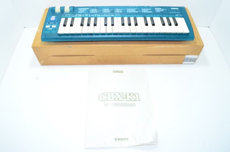 YAMAHA ヤマハ CBX-K1 MIDIキーボード ブルー系 37鍵 ミニ鍵盤 取扱説明書付き