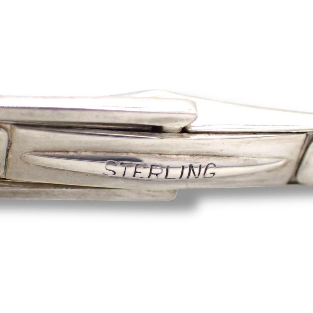 レア ティファニー クロコ モチーフ カフス メンズ 925 シルバー 3961