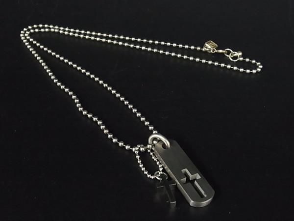 ミッシェルクラン　シルバー 十字架 ネックレス MICHEL KLEIN - □美品□ MICHEL KLEIN ミッシェルクラン クロス