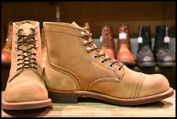 7D 程度 21年 レッドウィング 8083 アイアンレンジャー ミュールスキナー ラフアウト キャップトゥ ブーツ redwing HOPESMORE FJ178