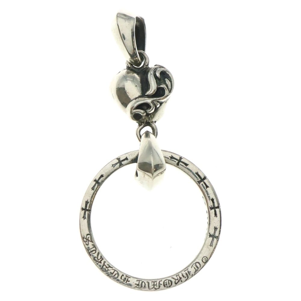 CHROME HEARTS クロムハーツ EWLP NTFL P D アイウェアループ NTFLハートネックレストップ パヴェダイヤ シルバー