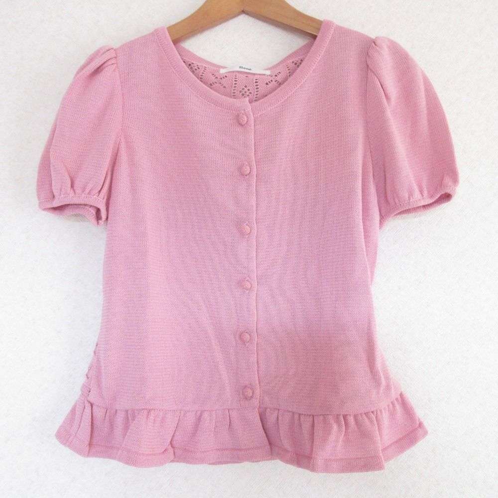 ルネ❤︎パフ袖ニット ルネ Rene パフスリーブ ニットワンピース