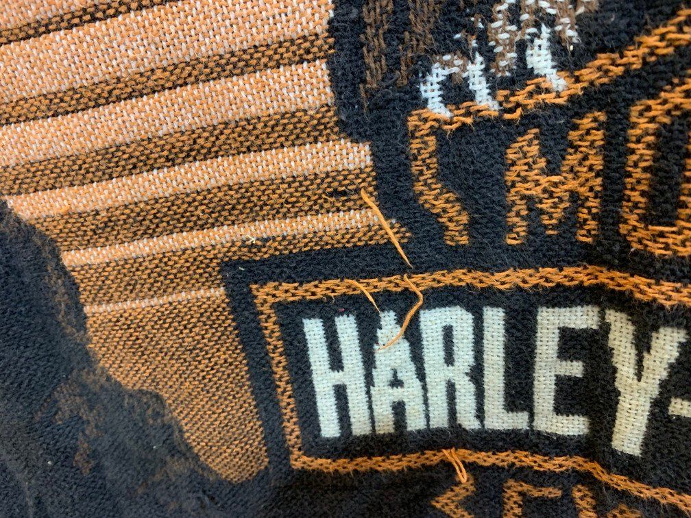 BOiE バイク ラグ 古着HARLEY DAVIDSON ハーレーダビッドソン BOiE