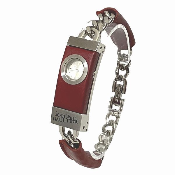 ジャンポールゴルチエ 1320-S033080 クォーツ レッド 時計 腕時計
