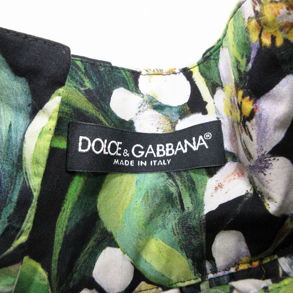 ドルチェアンドガッバーナ Dolce&Gabbana フラワー プリーツ