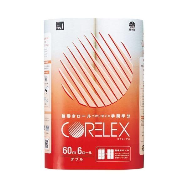 まとめ コアレックス信栄 コアレックス倍巻ロール W 6R×8パック〔×3セット〕