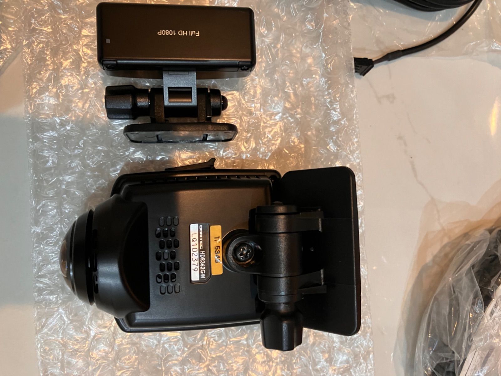 コムテック360°カメラ＋リヤカメラ搭載ドライブレコーダー HDR362GW