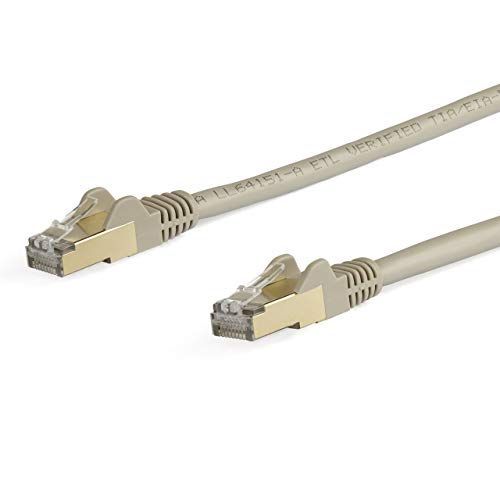 StarTech.com カテゴリ6a LANケーブル 5m グレー ツメ折れ防止RJ45