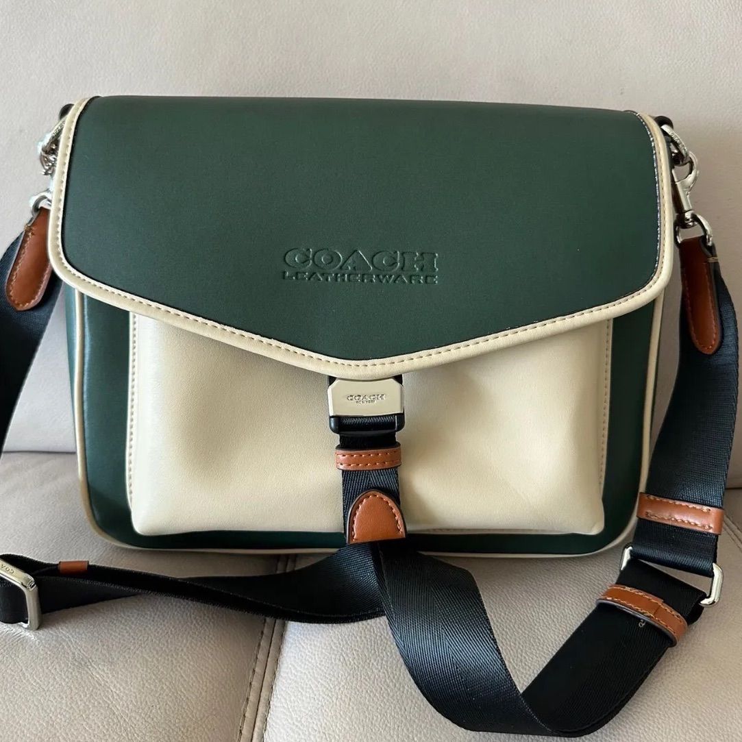 COACH/コーチCH753メンズクラシックロゴCHARTERメッセンジャーバッグ  