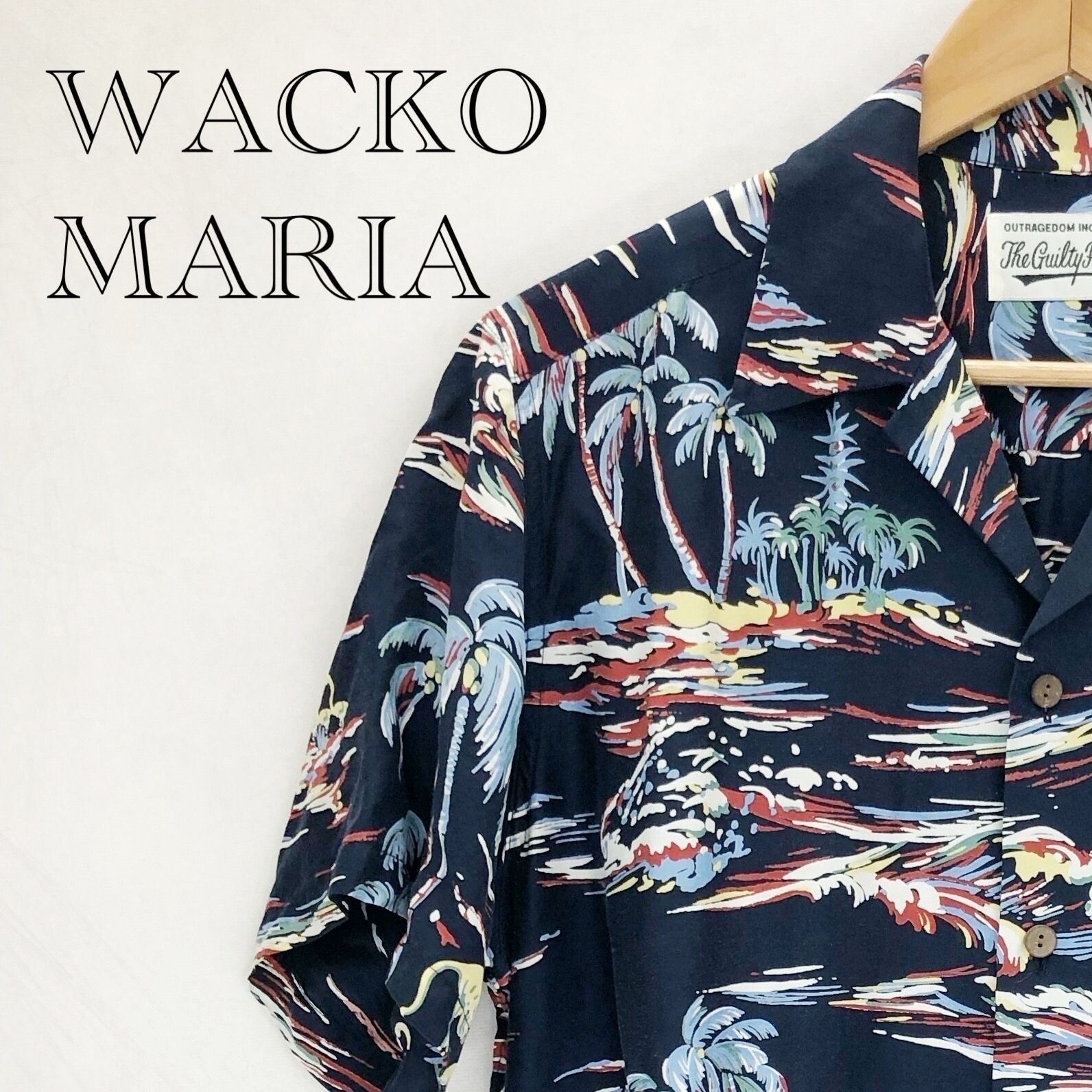 ワコマリア The Guilty Parties 半袖シャツ 水色WACKO MARIA GUILTY