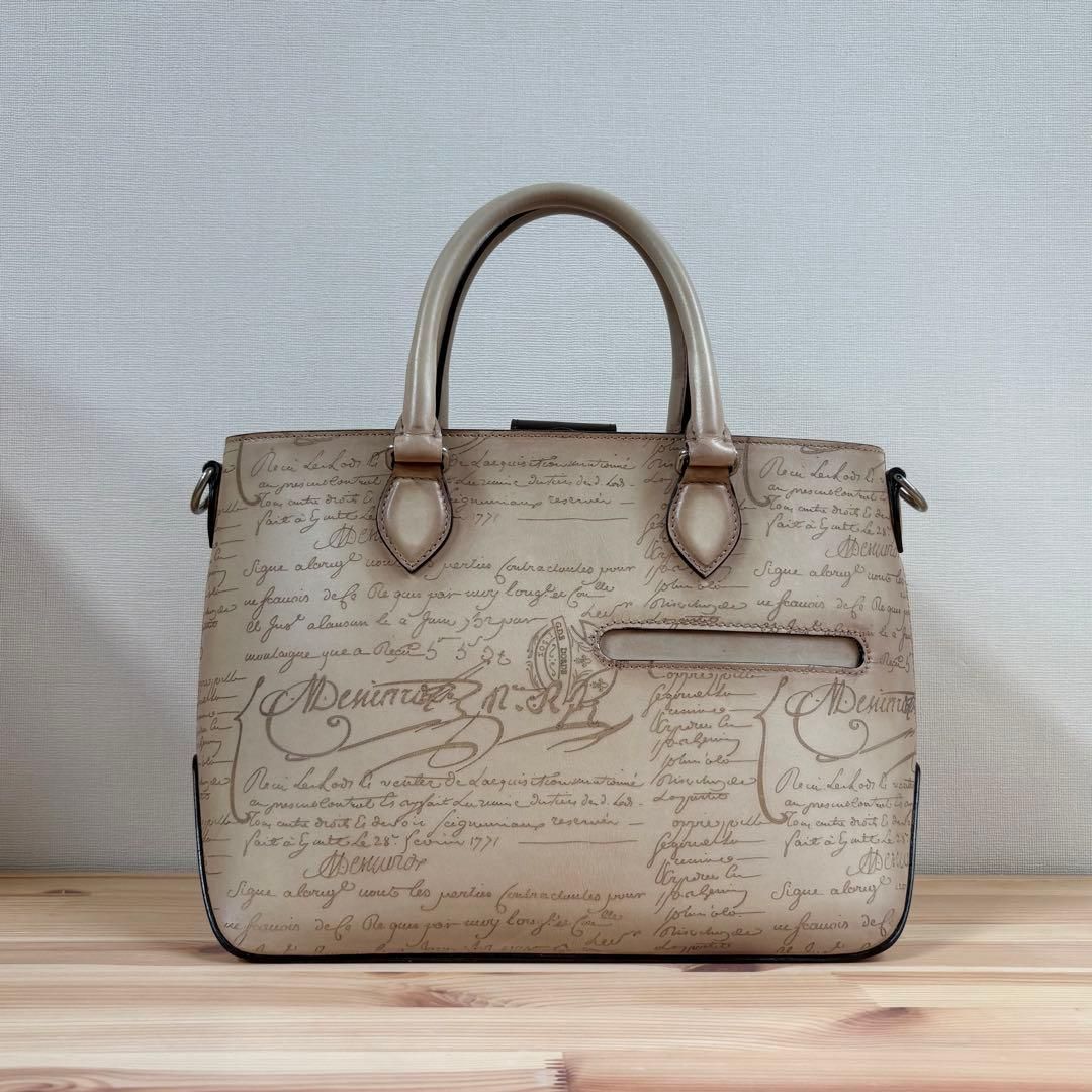 限定・オッソ　Berluti トゥジュールXS 2way トートバッグ　レザー 限定・オッソ Berluti トゥジュールXS 2way トートバッグ レザー