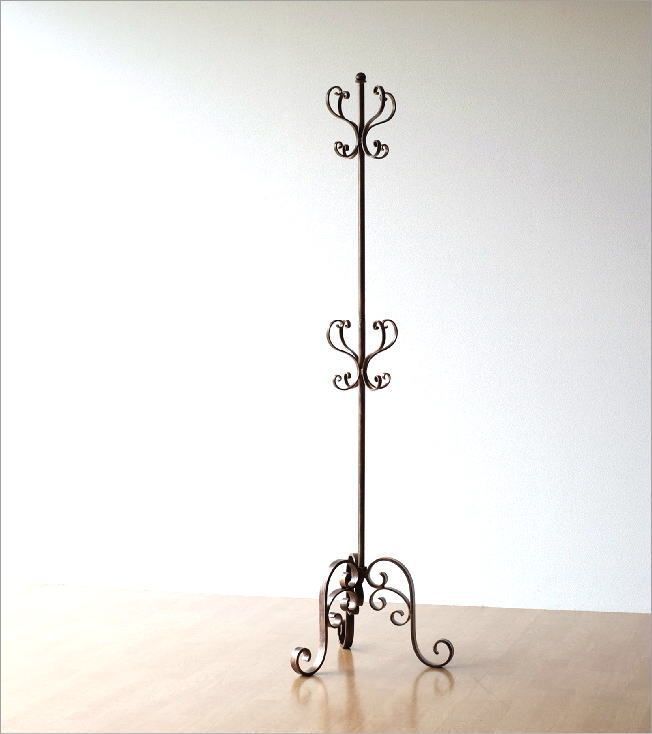 コートハンガー おしゃれ アイアン アンティーク ポールハンガー コートスタンド コート掛け ハンガーラック 玄関 コートハンガースタンド