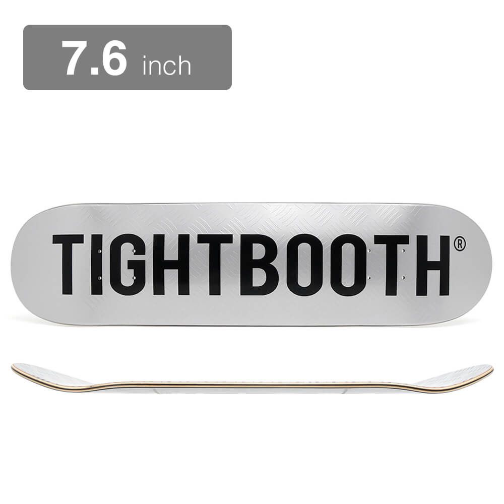 TIGHTBOOTH（TBPR）DECK タイトブース デッキ TEAM LOGO SILVER