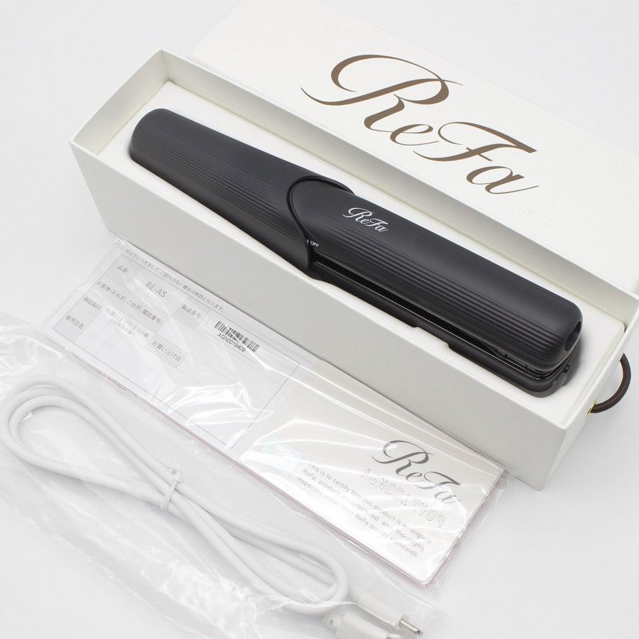 美品 ReFa フィンガーアイロンSTブラック