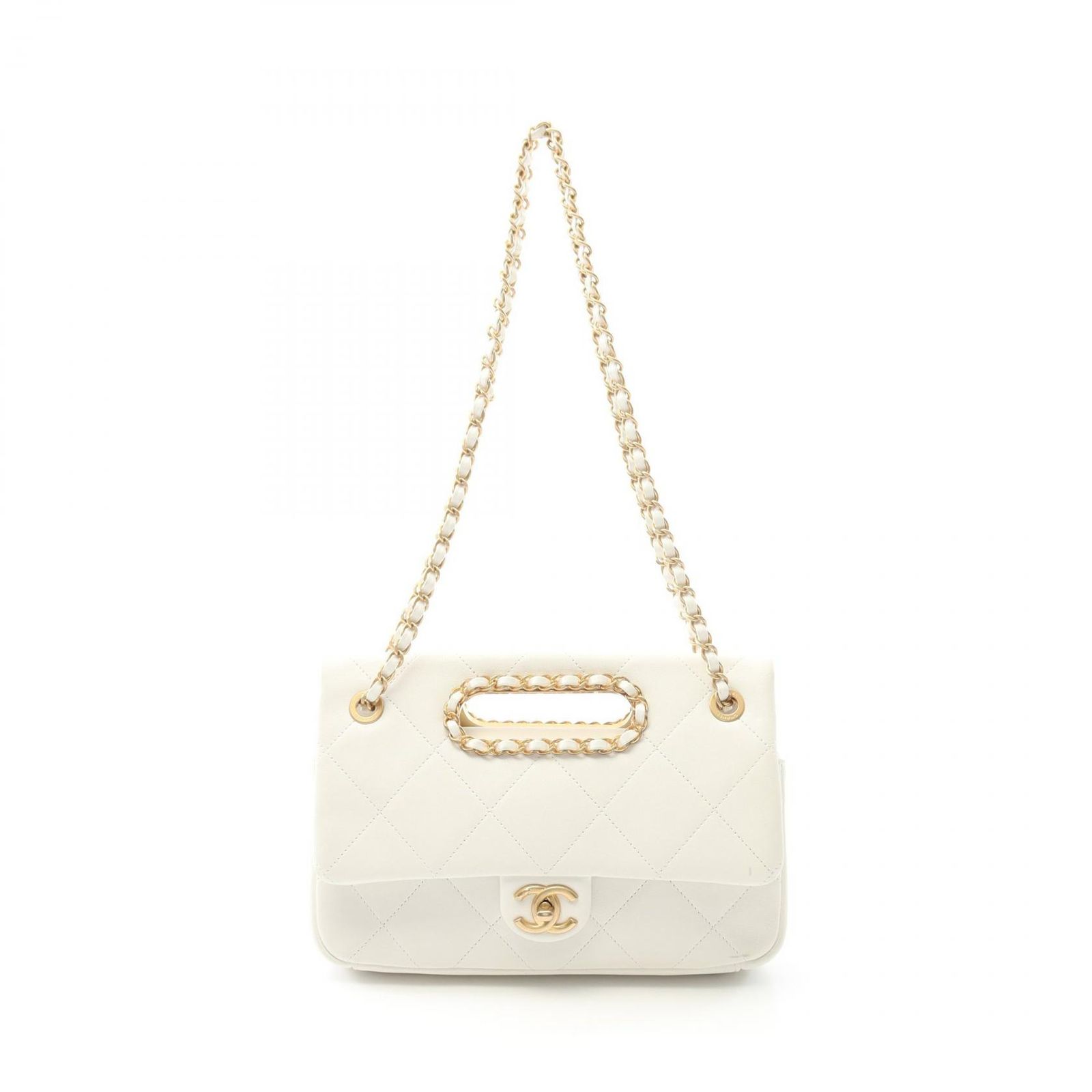 CHANEL ラムスキンマトラッセ CHANEL - CHANEL 2WAYハンドバッグ マトラッセ ラムスキン