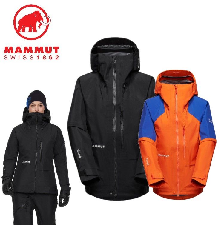 25秋冬 マムート MAMMUT レディース アイガー ノードワンド アドバンスド ハードシェル フーデッド ジャケット 1010-31720 防水 GORE-TEX Pro ゴアテックスプロ パーカー フード付き 登山 アルパインクライミング