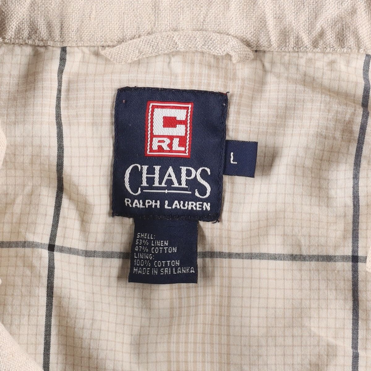 古着 90年代 ラルフローレン Ralph Lauren CHAPS チャップス リネン