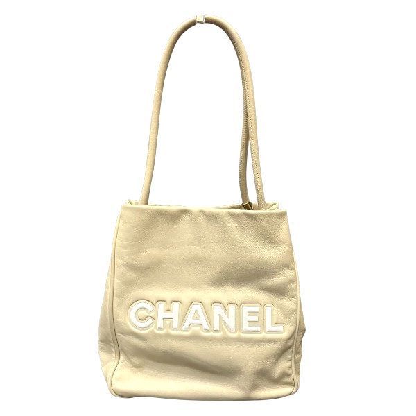 シャネル CHANEL カメリア ベージュ×ホワイト 7番台7桁 G金具 バッグ ショルダーバッグ レディース