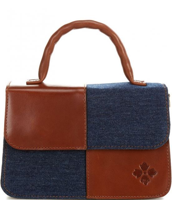 【送料無料】 パトリシアナシュ レディース ショルダーバッグ バッグ Garnet Colorblock Crossbody Cognac Dark Denim