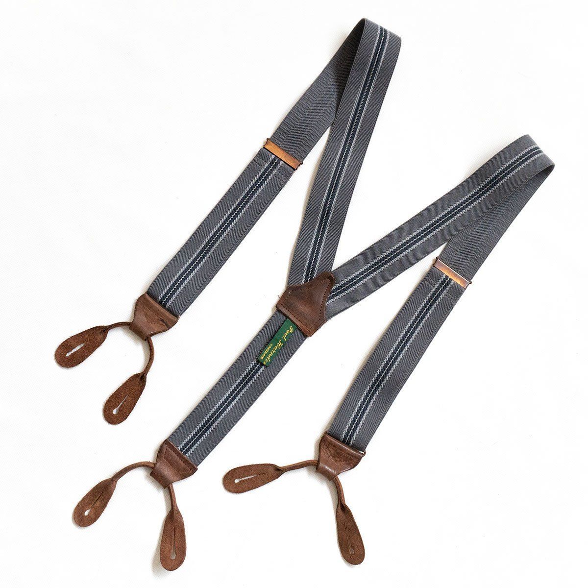 Paul Harnden leather サスペンダーパンツポールハーデン