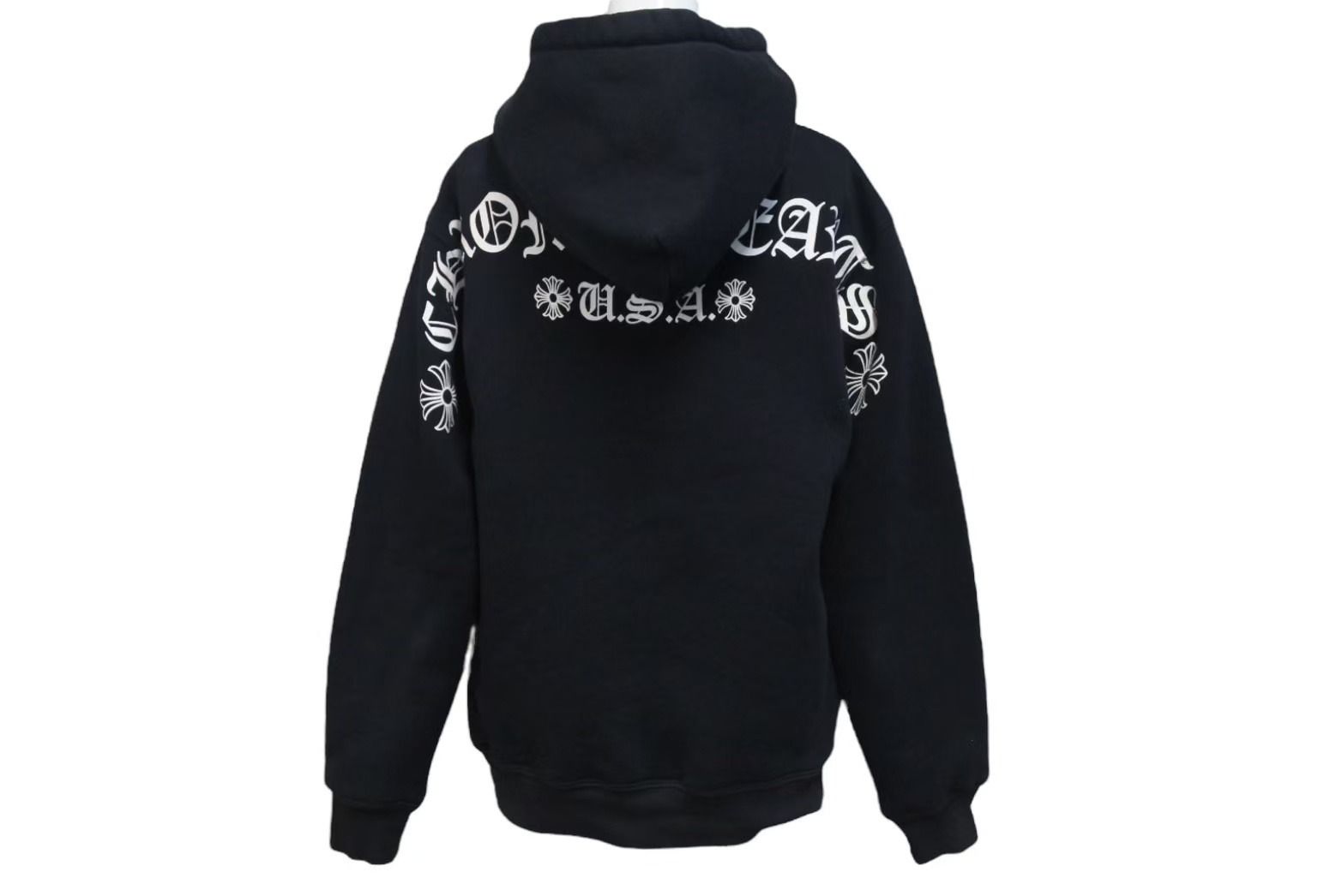 Chrome Hearts - CHROME HEARTS クロムハーツ ダガージップパーカー サイズS アーチロゴ CHプラス ダブルフェイス ブラック 美品 中古 4b000784 CHROME HEARTS クロムハーツ ダガージップパーカー サイズS