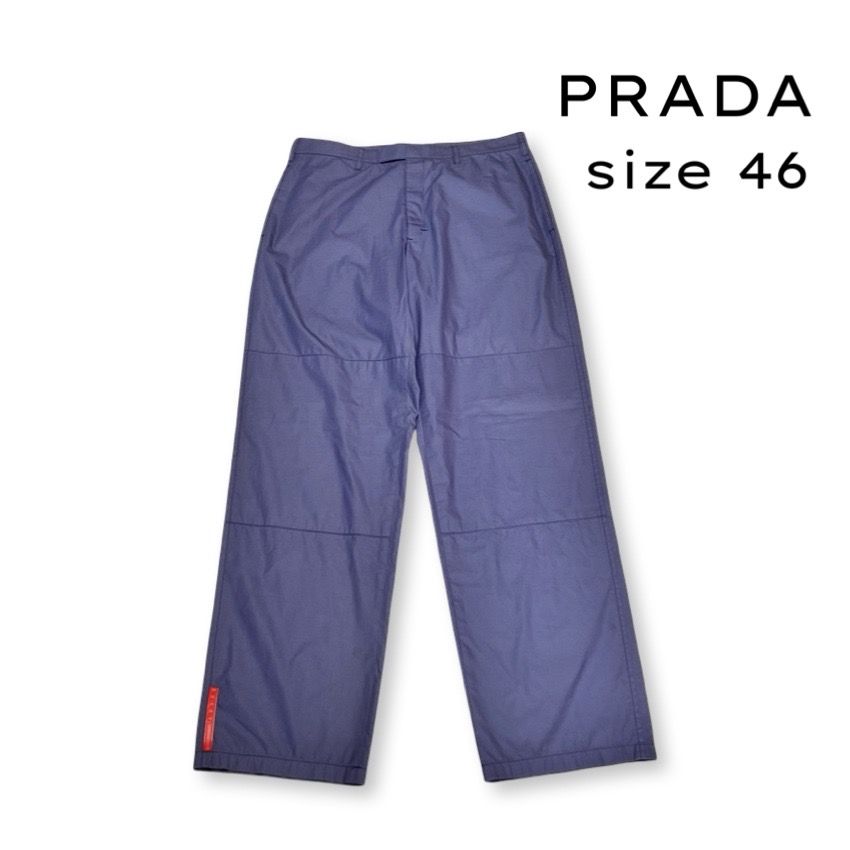 PRADA SPORT プラダ スポーツ ストレート ナイロン パンツ ブルー size 46 メンズ ボトムス イタリア製