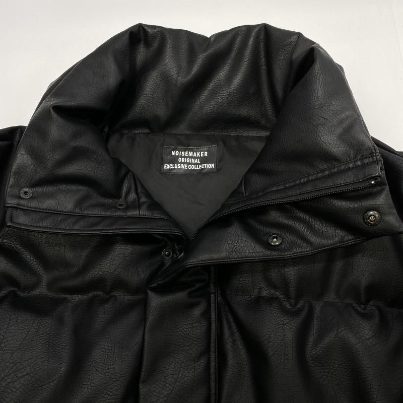 NOISE MAKER フェイクレザーダウン 中古】NOISEMAKER フェイクレザーダウン ブラック size 1 ノイズ