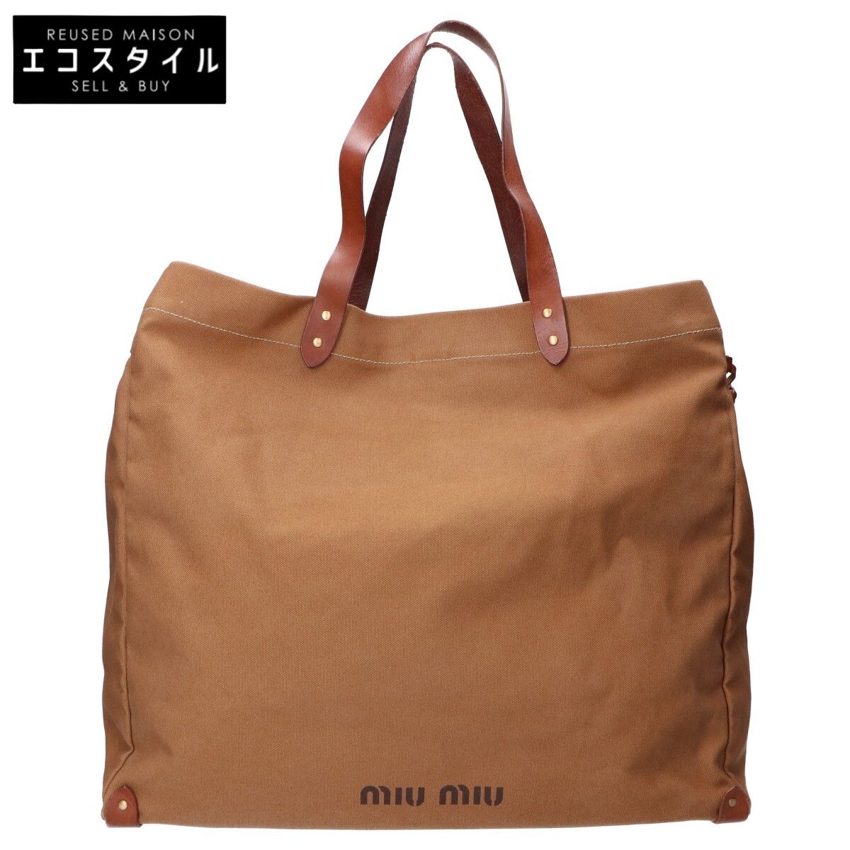 MIUMIU ミュウミュウ ロゴ入り キャンバス - メルカリ MIUMIU ミュウミュウ ロゴ入り キャンバス - メルカリ