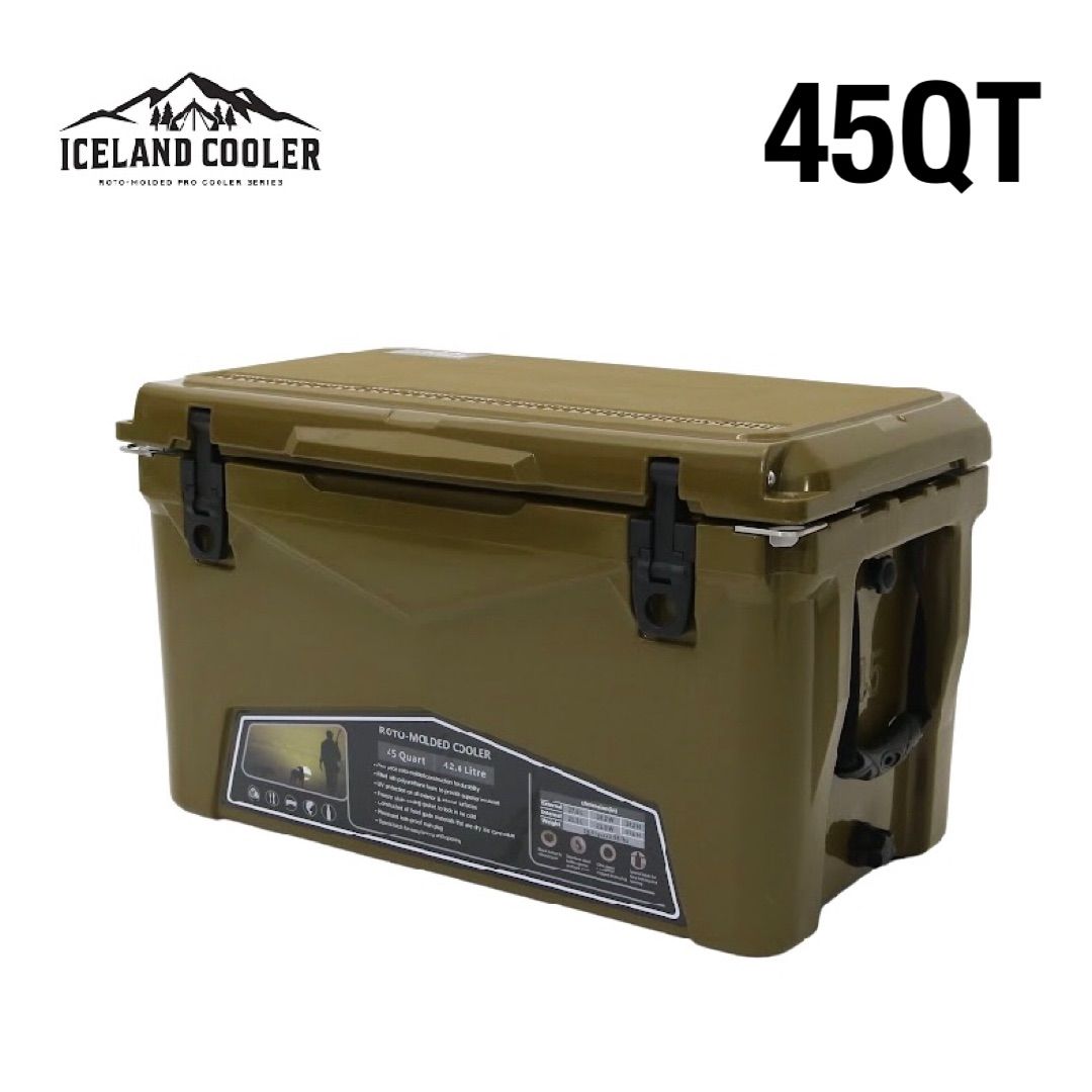 45QT ICELANDCOOLER アイスランドクーラー 別注ミリタリーオリーブ