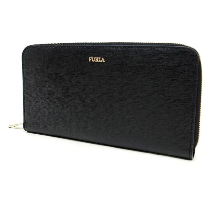 □新品未使用□FURLA フルラ 長財布 ラウンドファスナー ブラック