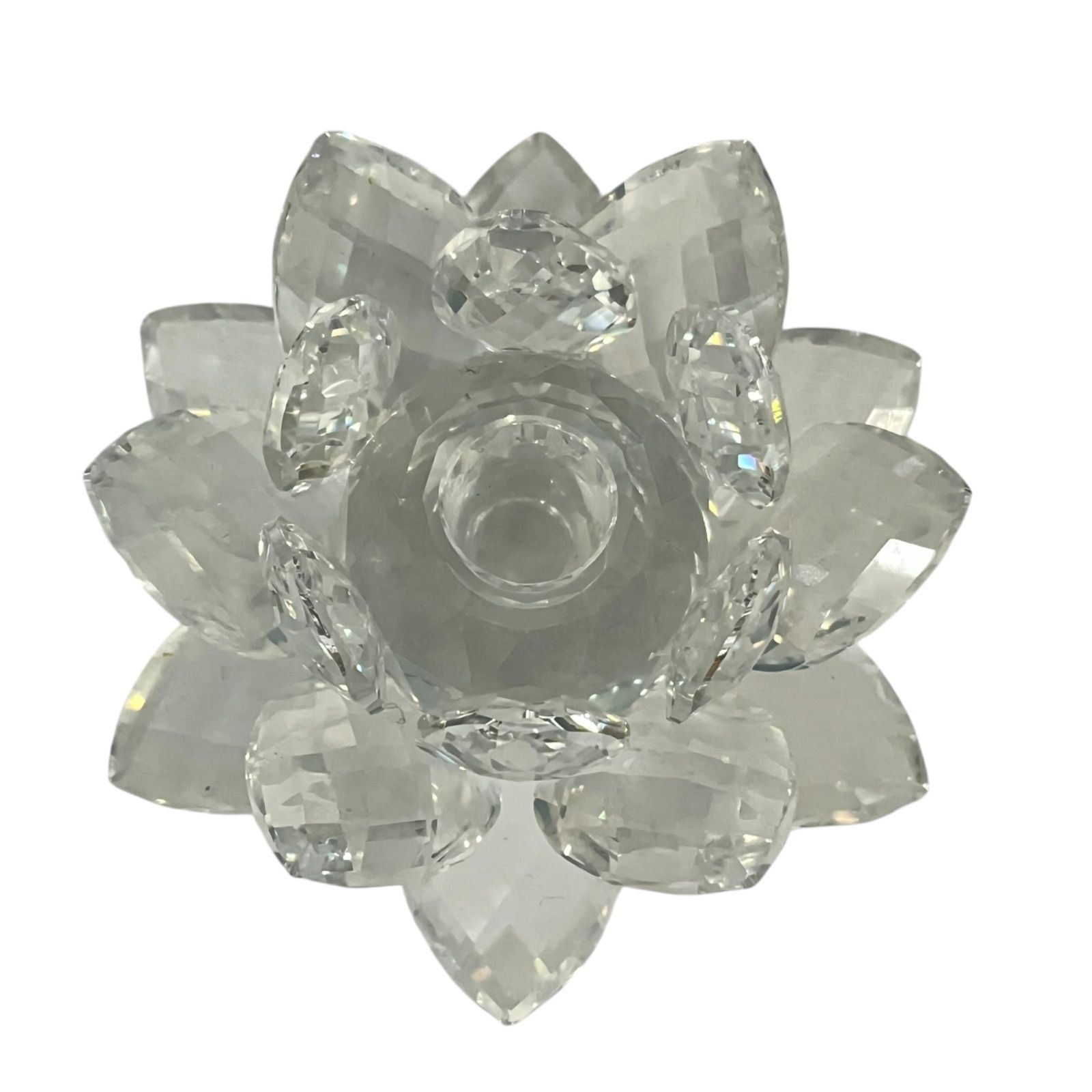 管32790】Swarovski スワロフスキー クリスタル 蓮の花